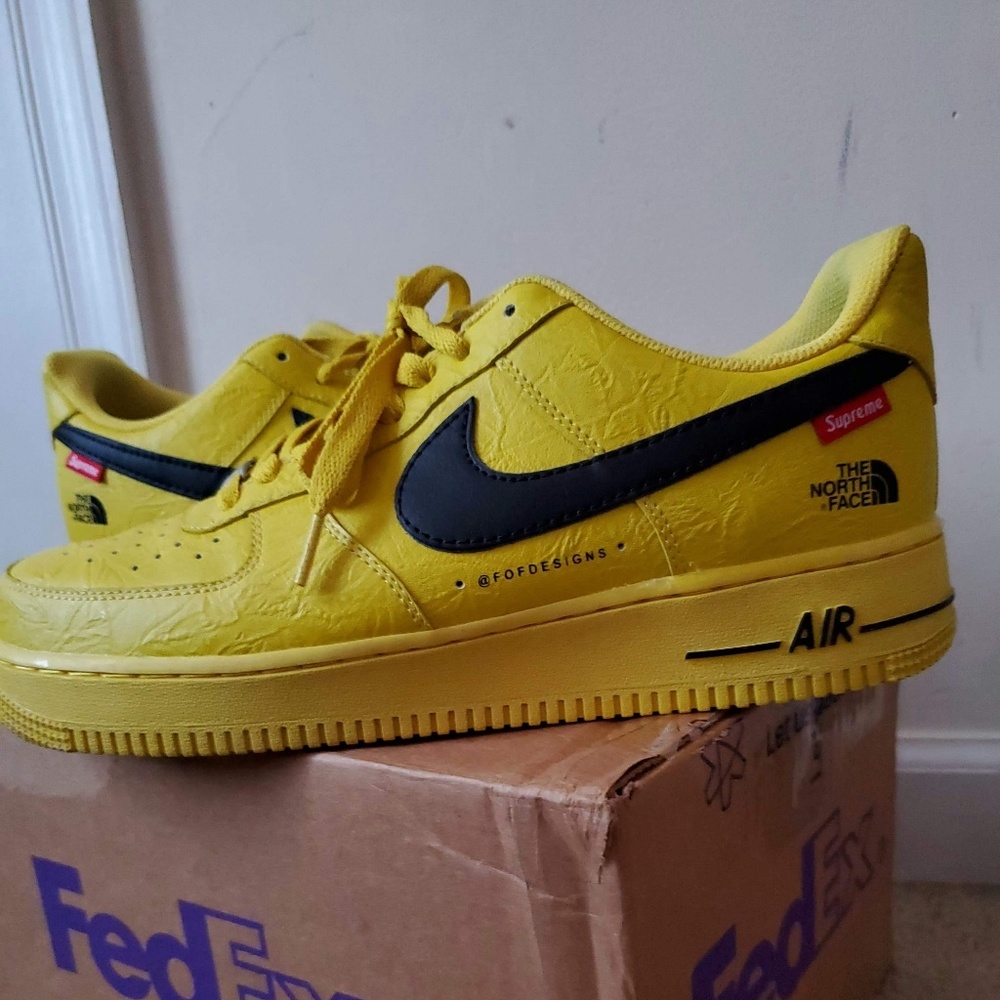 Supreme ×Northface Air Force 1 custom